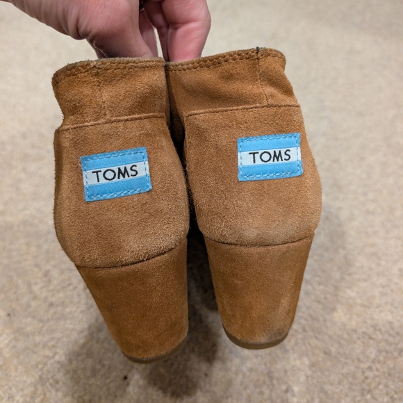 TOMS Brown Suede Lace-Up Boots, 11 - Picture 3 of 6